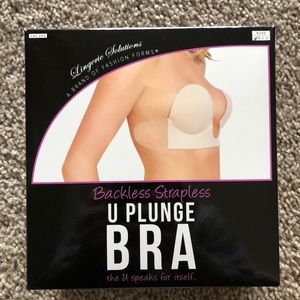 Backless Strapless “U” Plunge Bra